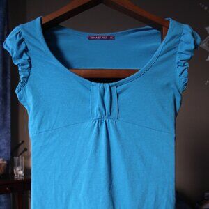Blue Smart Set top, size Small